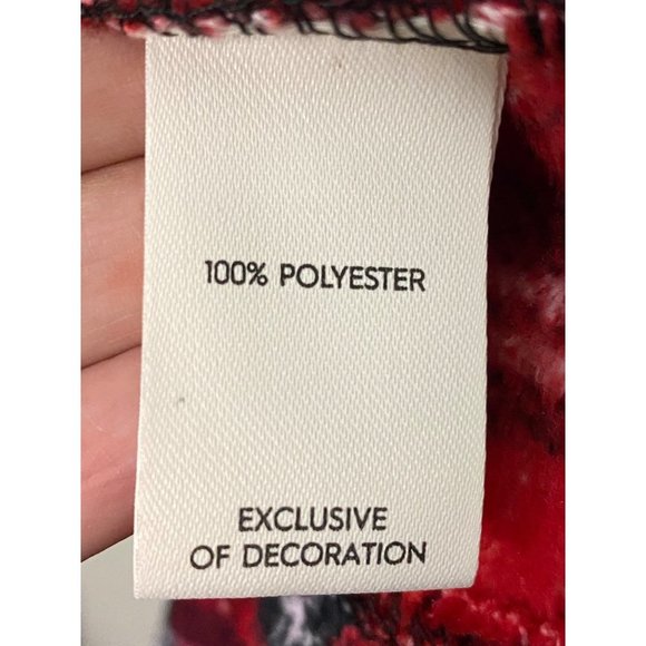 New Laura Ashley Plaid Christmas winter Bath robe Sz S/M - missing belt - Picture 4 of 7